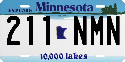MN license plate 211NMN