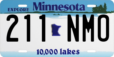 MN license plate 211NMO