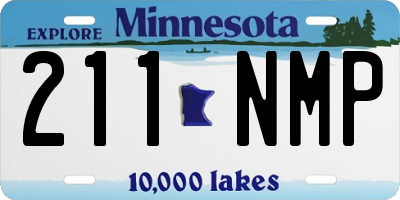MN license plate 211NMP