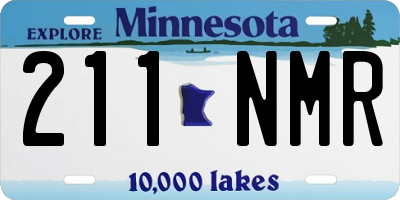 MN license plate 211NMR