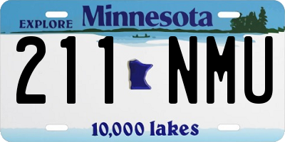 MN license plate 211NMU