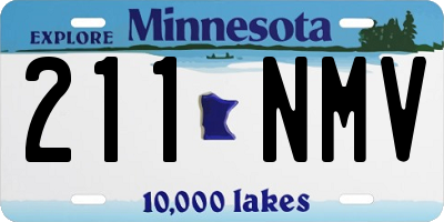 MN license plate 211NMV