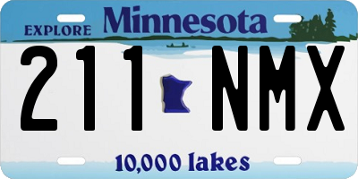 MN license plate 211NMX