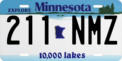 MN license plate 211NMZ