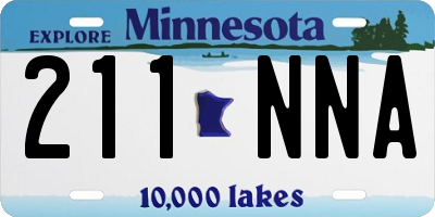 MN license plate 211NNA