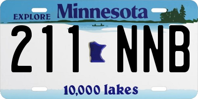 MN license plate 211NNB