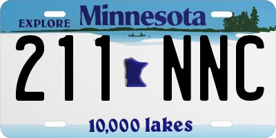 MN license plate 211NNC