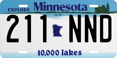 MN license plate 211NND