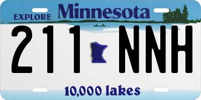MN license plate 211NNH
