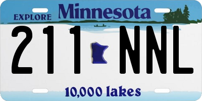 MN license plate 211NNL