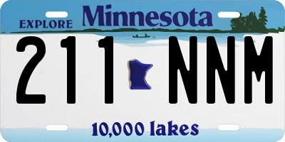MN license plate 211NNM