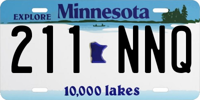 MN license plate 211NNQ