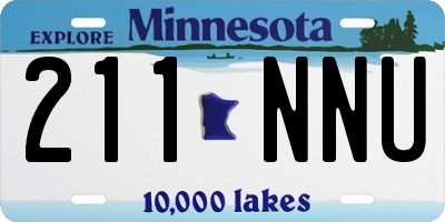 MN license plate 211NNU