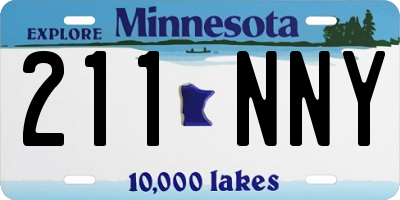 MN license plate 211NNY