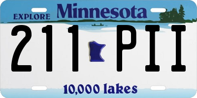 MN license plate 211PII