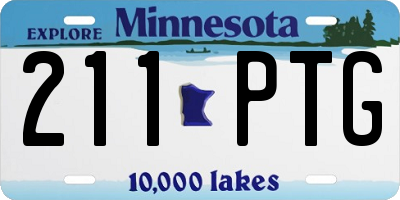 MN license plate 211PTG