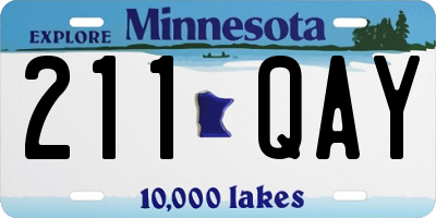 MN license plate 211QAY