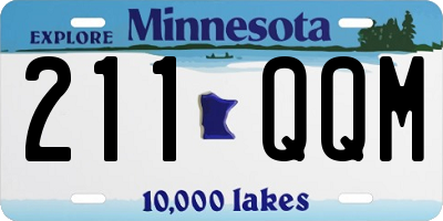 MN license plate 211QQM