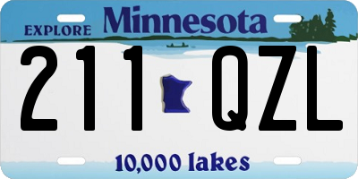MN license plate 211QZL
