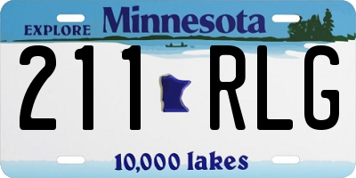 MN license plate 211RLG