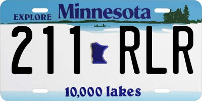 MN license plate 211RLR