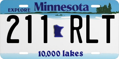 MN license plate 211RLT