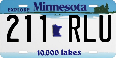 MN license plate 211RLU