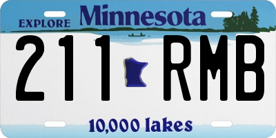 MN license plate 211RMB