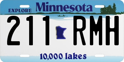 MN license plate 211RMH