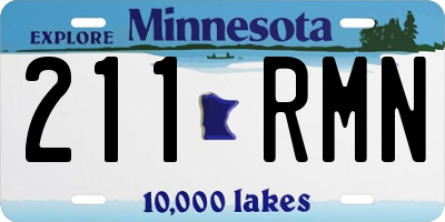 MN license plate 211RMN