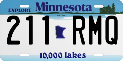 MN license plate 211RMQ