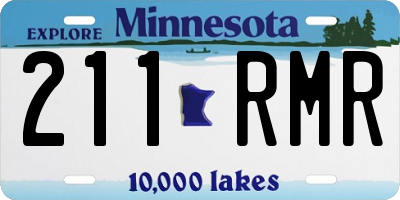 MN license plate 211RMR