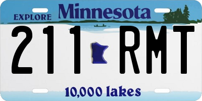 MN license plate 211RMT