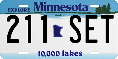 MN license plate 211SET