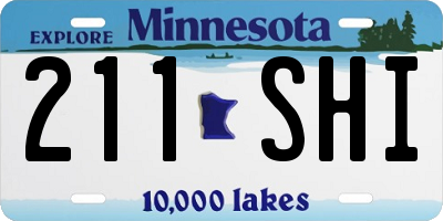 MN license plate 211SHI