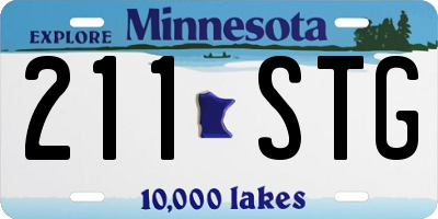 MN license plate 211STG