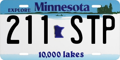 MN license plate 211STP