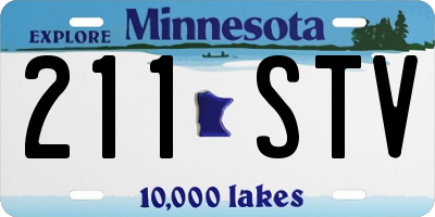 MN license plate 211STV