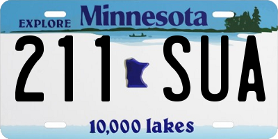 MN license plate 211SUA