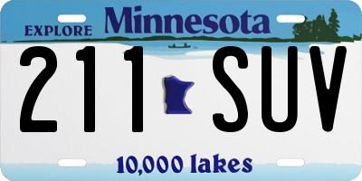 MN license plate 211SUV