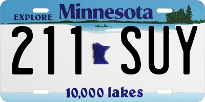 MN license plate 211SUY
