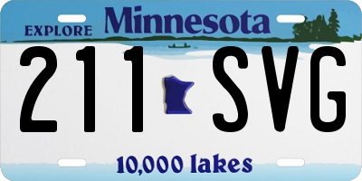 MN license plate 211SVG