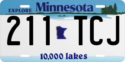 MN license plate 211TCJ