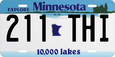 MN license plate 211THI