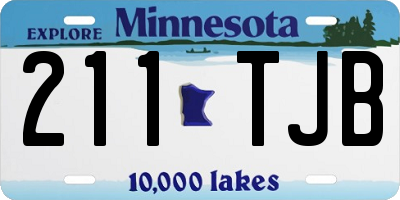 MN license plate 211TJB