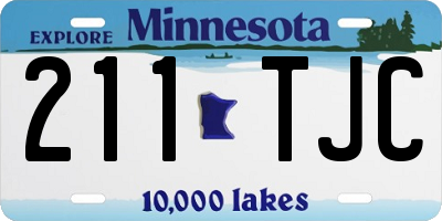 MN license plate 211TJC