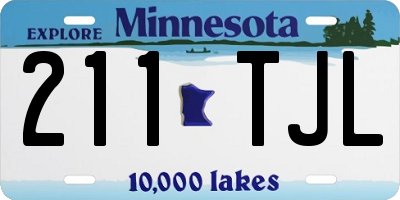 MN license plate 211TJL
