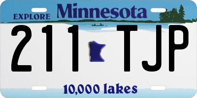 MN license plate 211TJP