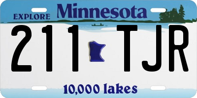 MN license plate 211TJR