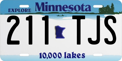 MN license plate 211TJS